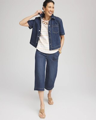 Denim Shirt Jacket click to view larger image.