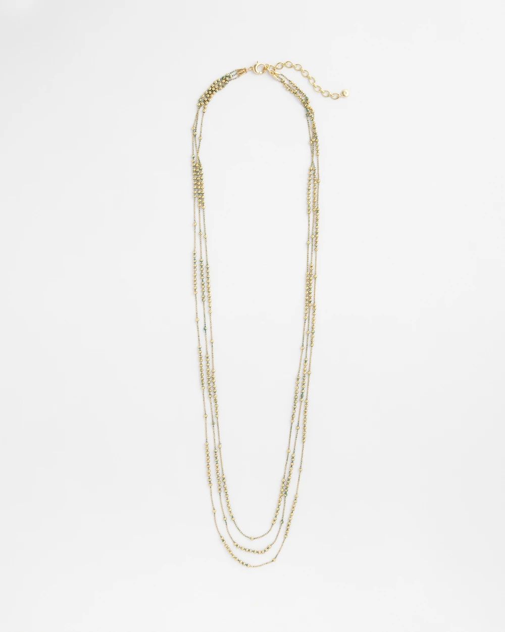 Multi Strand Gold-Tone Necklace