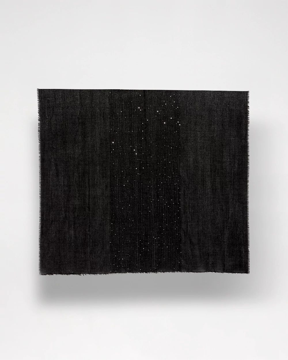 Metallic Stripe Oblong Scarf