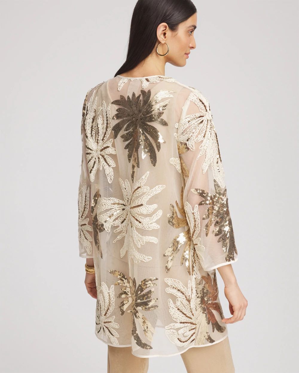 Travelers™ Collection Sequin-Mesh Jacket click to view larger image.