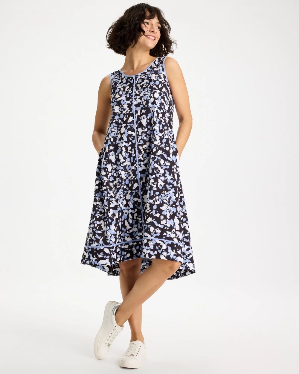 Zenergy® UPF Posh Dots Midi Dress