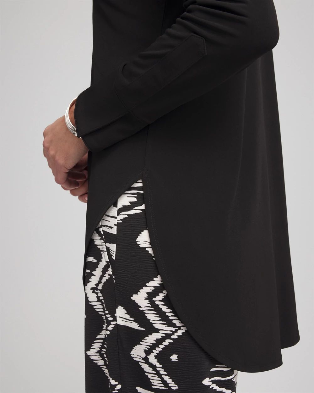 Travelers™ Knit Tie-Front Shirt