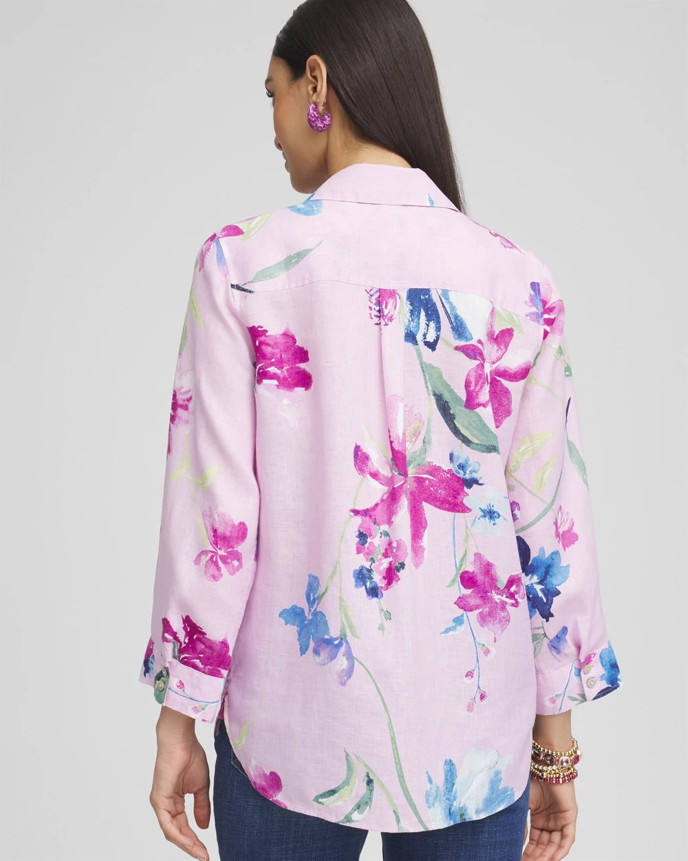 No Iron™ Floral Linen Shirt