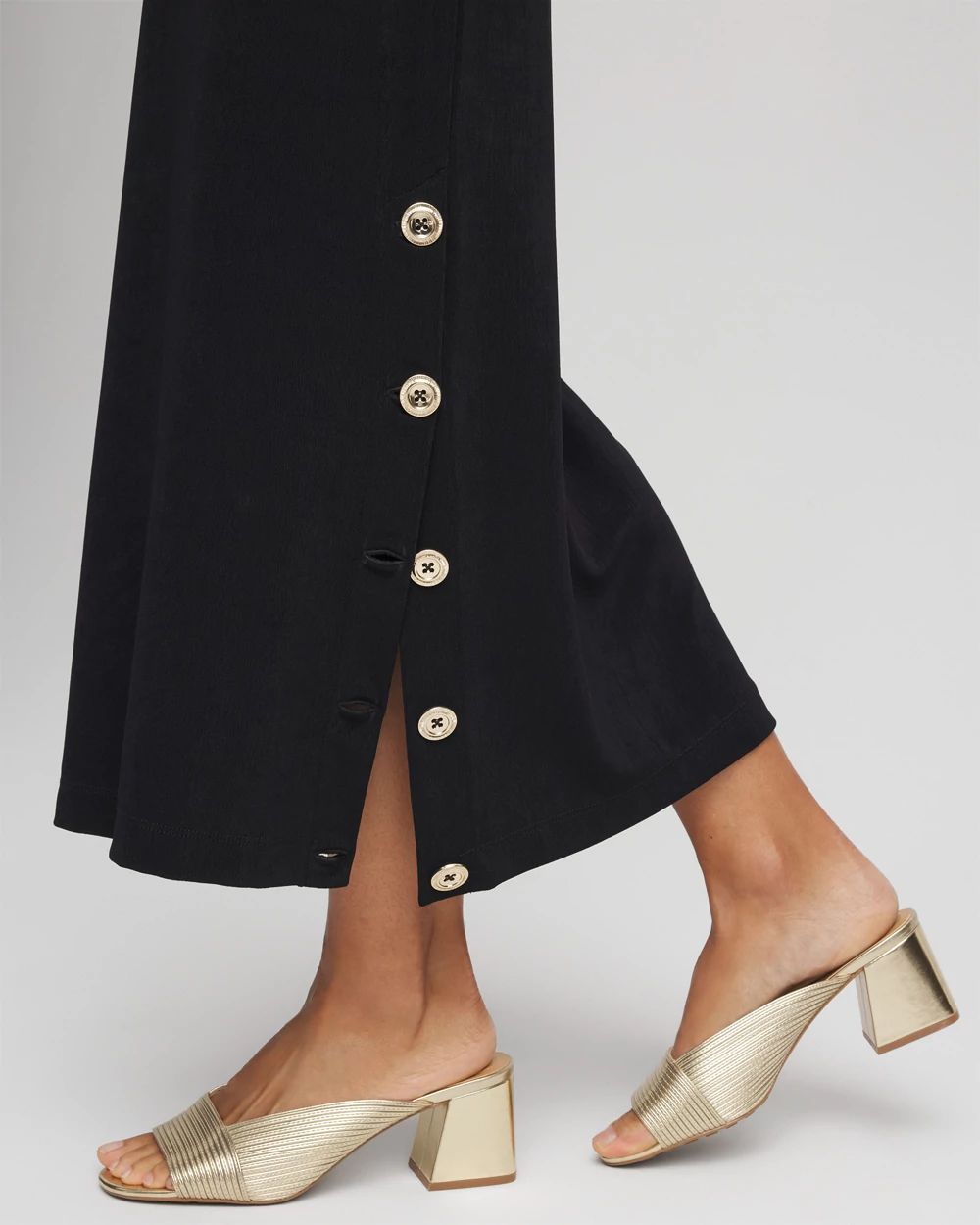Travelers™ Button Slit Maxi Skirt click to view larger image.