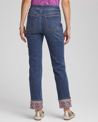 Embellished Pull-On Slim Ankle Jeggings click to view larger image.