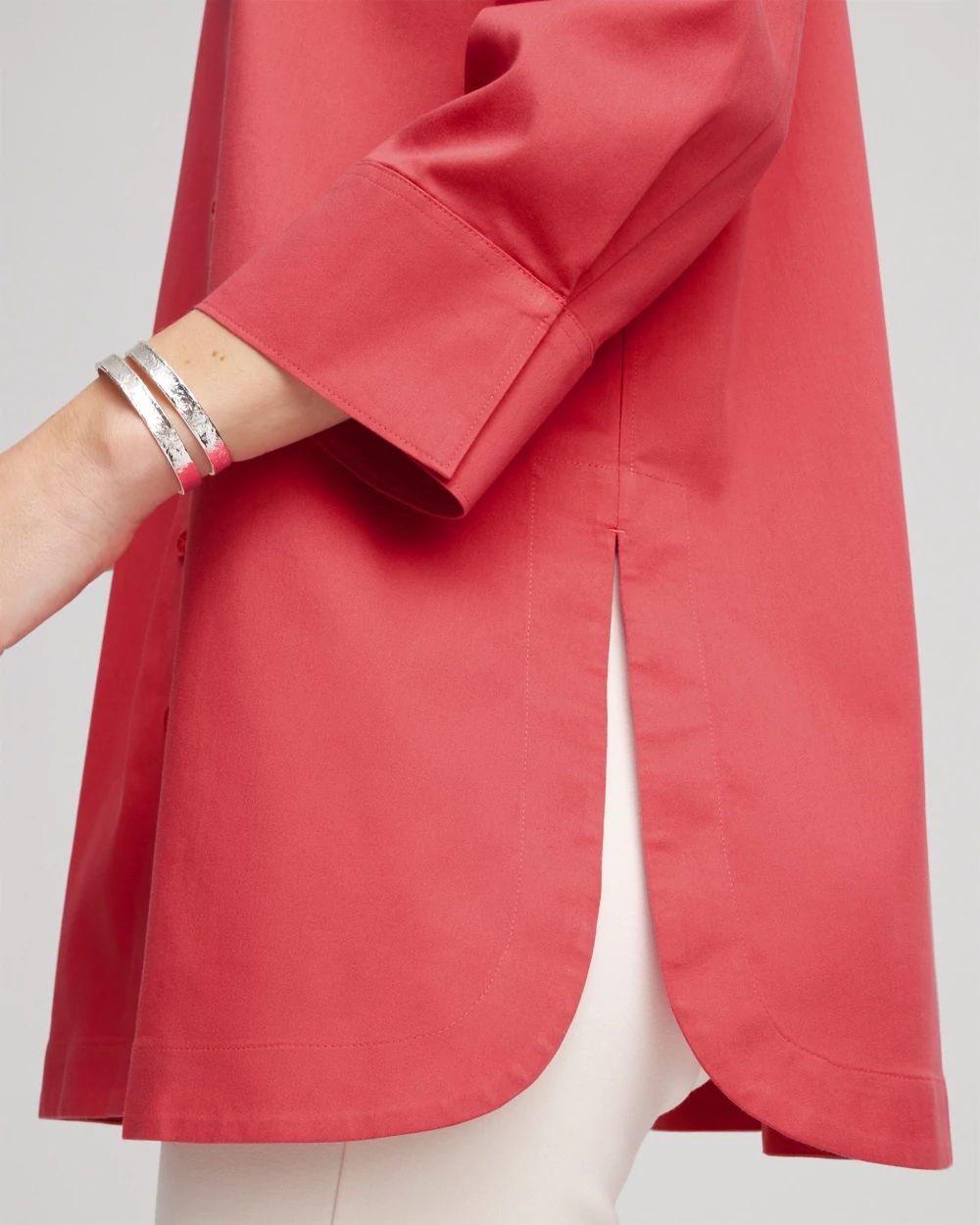 No Iron™ Classic Button Down Tunic