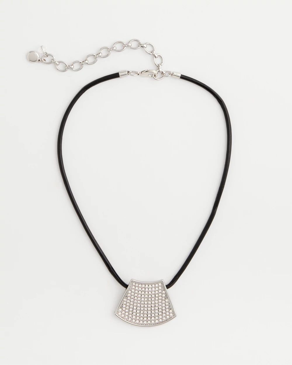 Silver Glitz Pendant Necklace