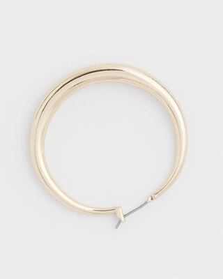 Cassie Gold-Tone Hoop Earrings click to view larger image.