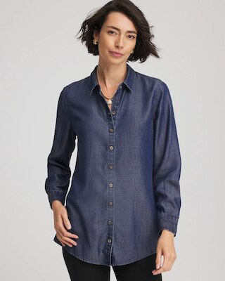 Tencel™ Classic-Fit Denim Tunic