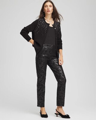 Ombré Rhinestone Cardigan click to view larger image.