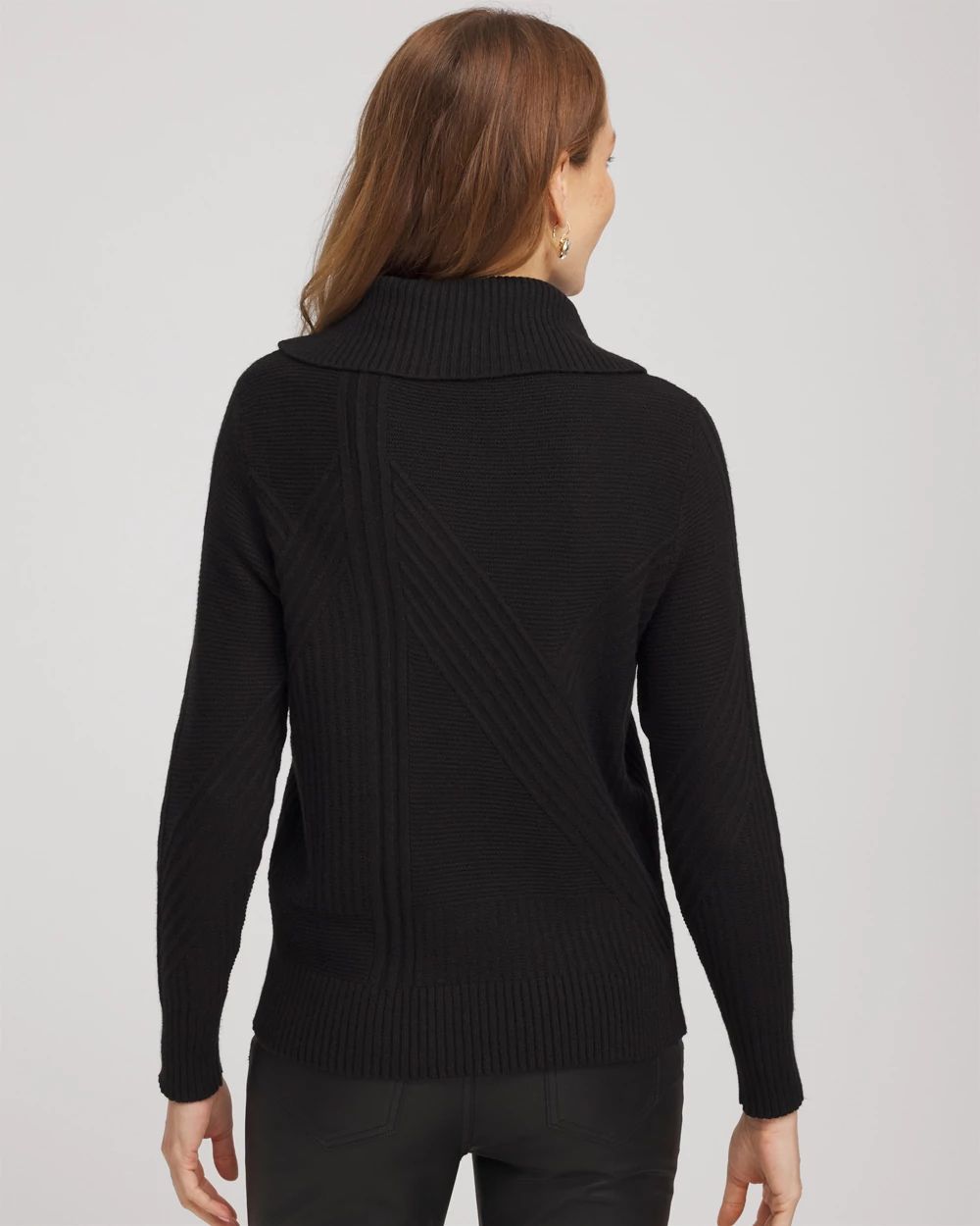 Ribbed Cowlneck Sweater