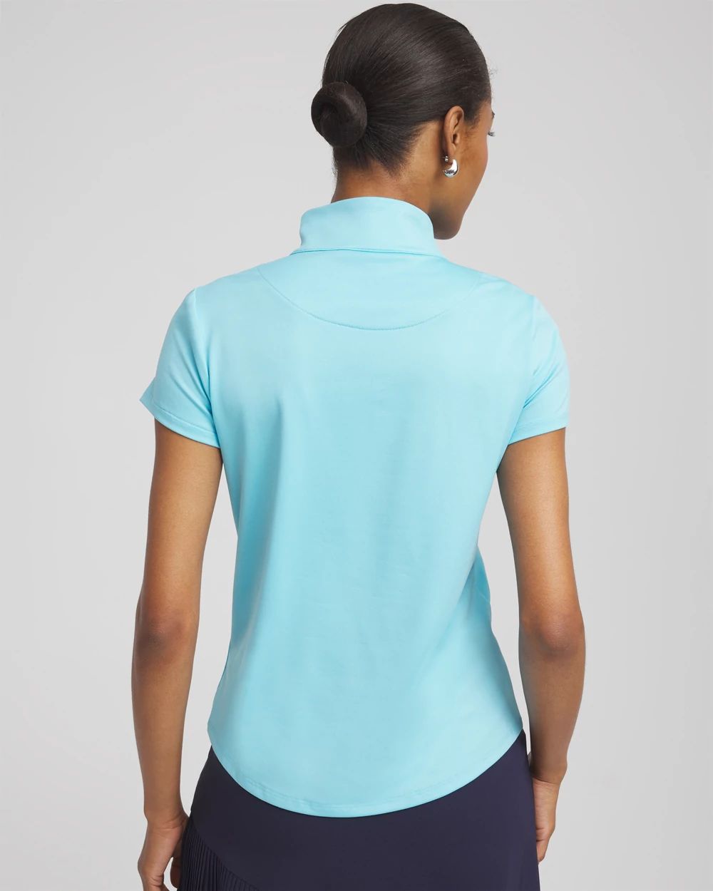Zenergy® UPF Mockneck Short-Sleeve Top click to view larger image.