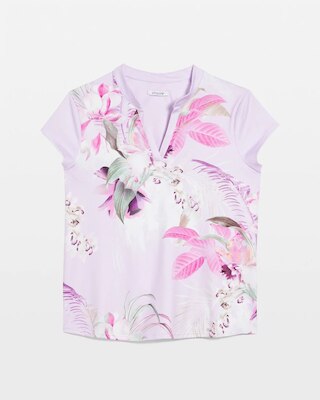 Zenergy® UPF Floral Polo click to view larger image.