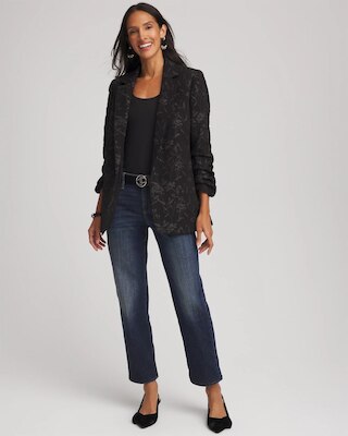 Jacquard Floral Blazer click to view larger image.