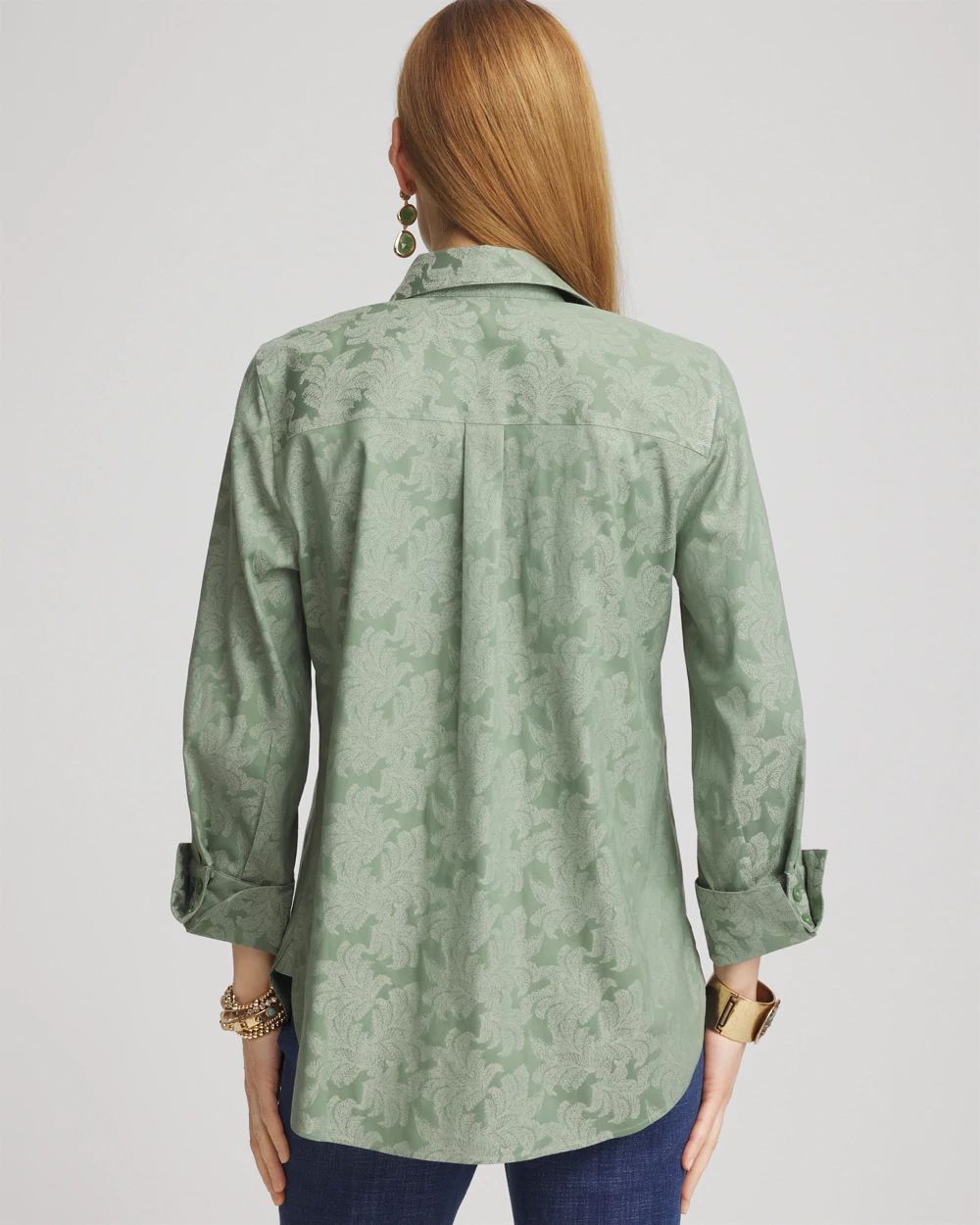 No Iron™ Jacquard Shirt click to view larger image.