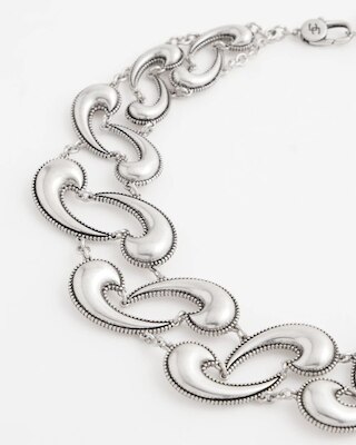 Modern Waves Collar Necklace click to view larger image.