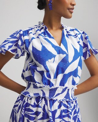 Petite Flutter Sleeved Maxi Dress click to view larger image.