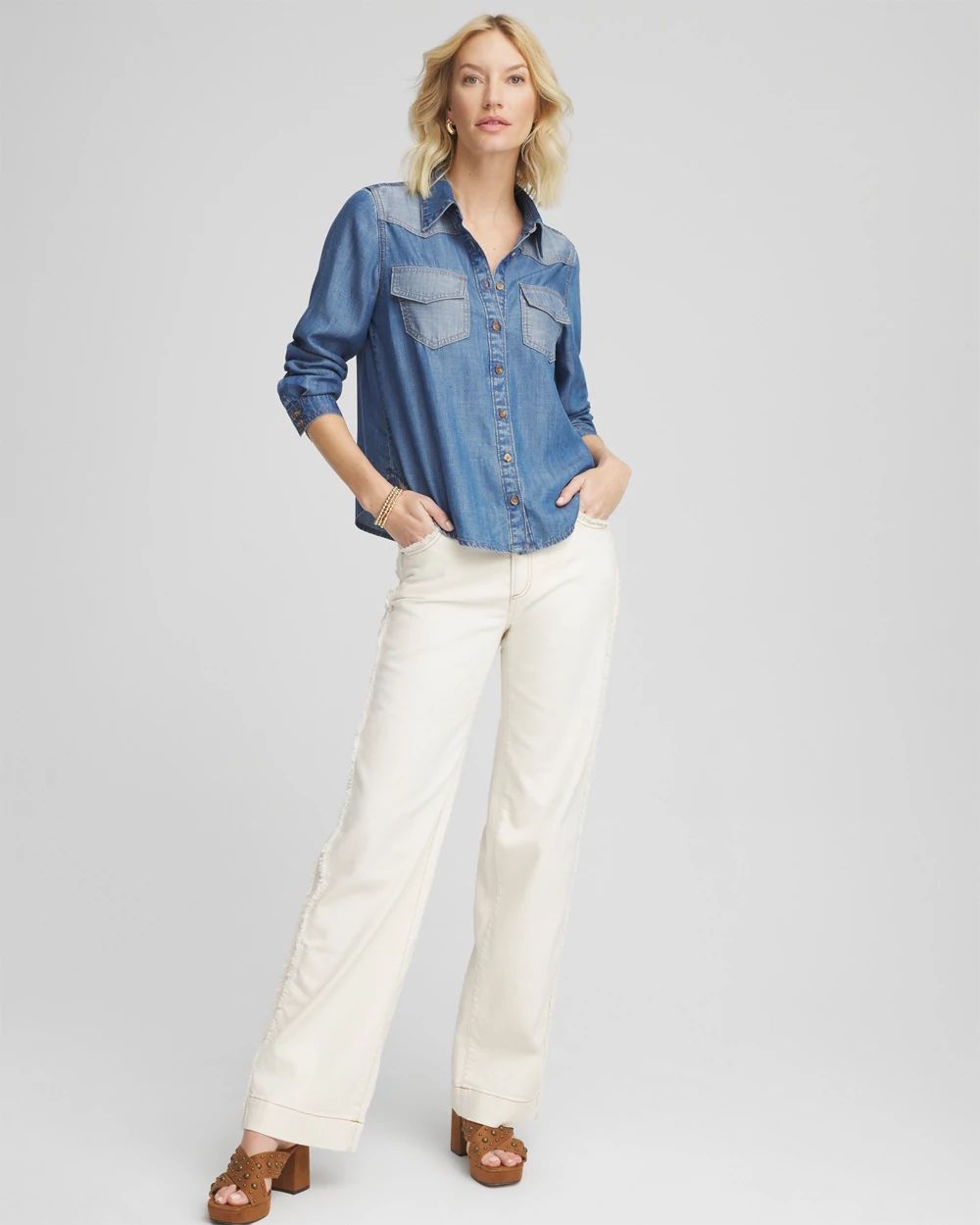 Tencel™ Colorblock Classic-Fit Shirt