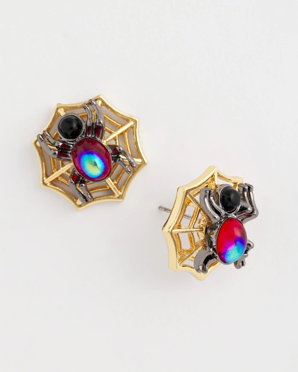 Spider Web Glitz Earrings