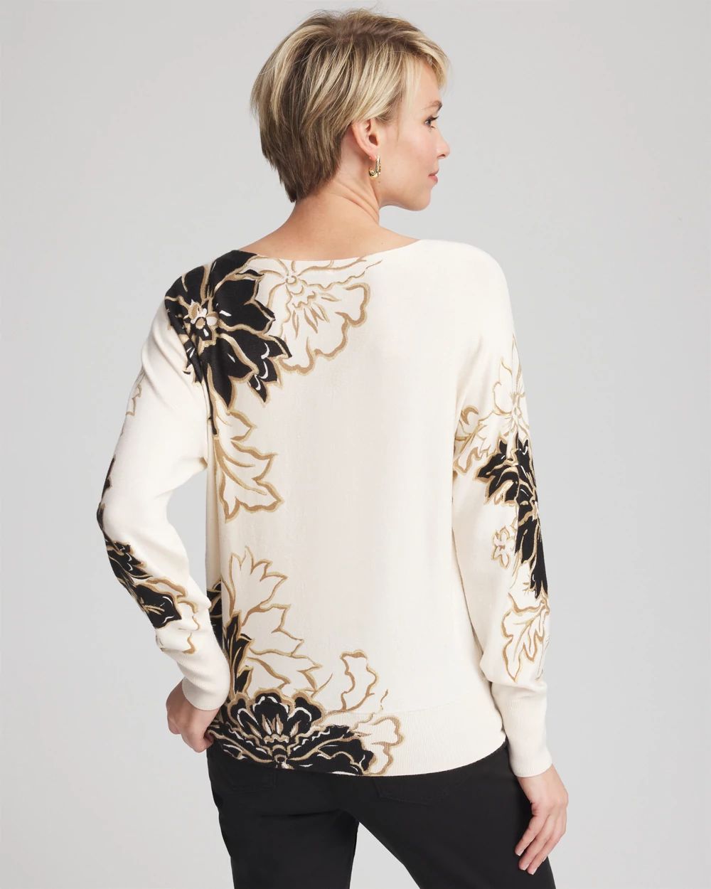 Ella Dolman Artisanal Pullover Sweater click to view larger image.