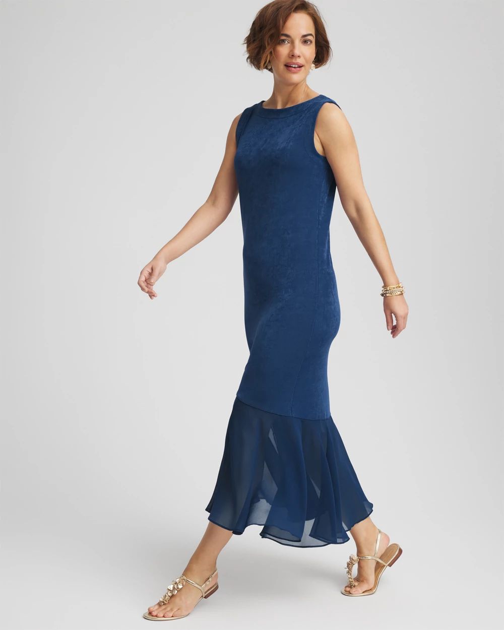 Travelers™ Petite Chiffon Hem Dress