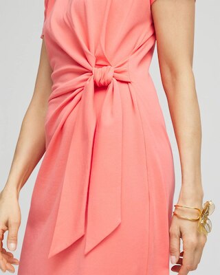 Dolman-Sleeved Side-Tie Dress click to view larger image.