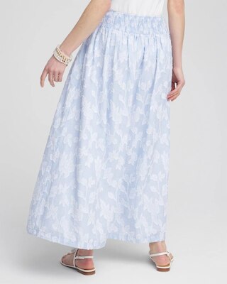 Floral Jacquard Maxi Skirt click to view larger image.