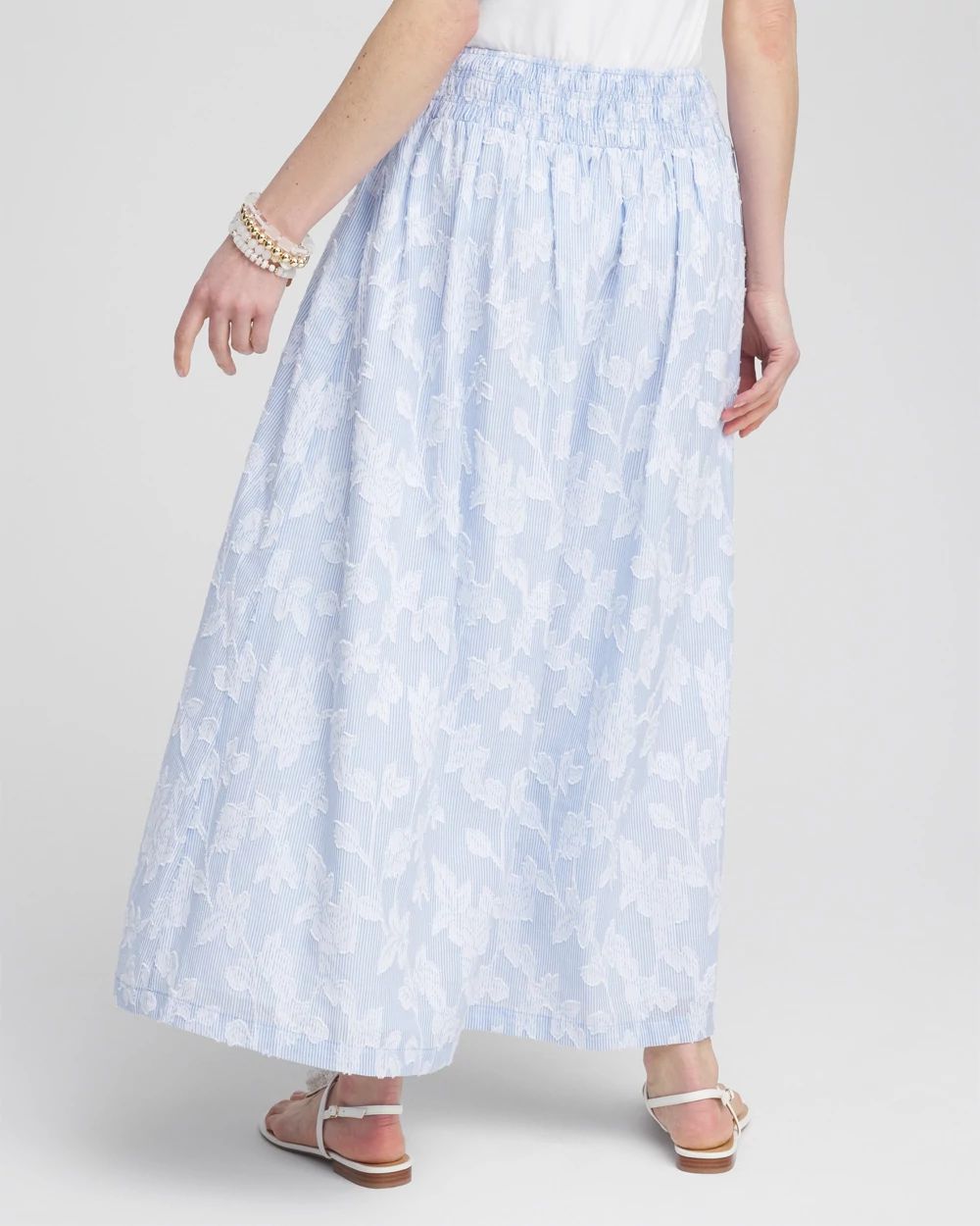 Floral Jacquard Maxi Skirt
