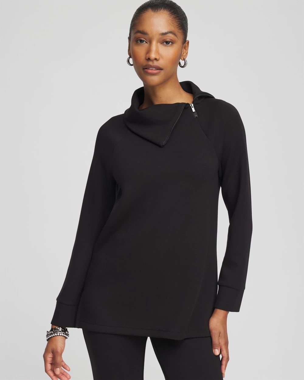 Zenergy® Scuba Zip Neck Tunic