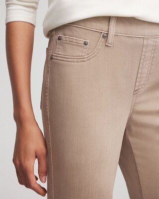 Pull-On Straight Jeans click to view larger image.