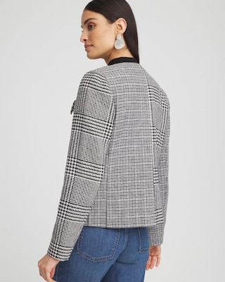 Mixed Tweed Fringe Jacket click to view larger image.