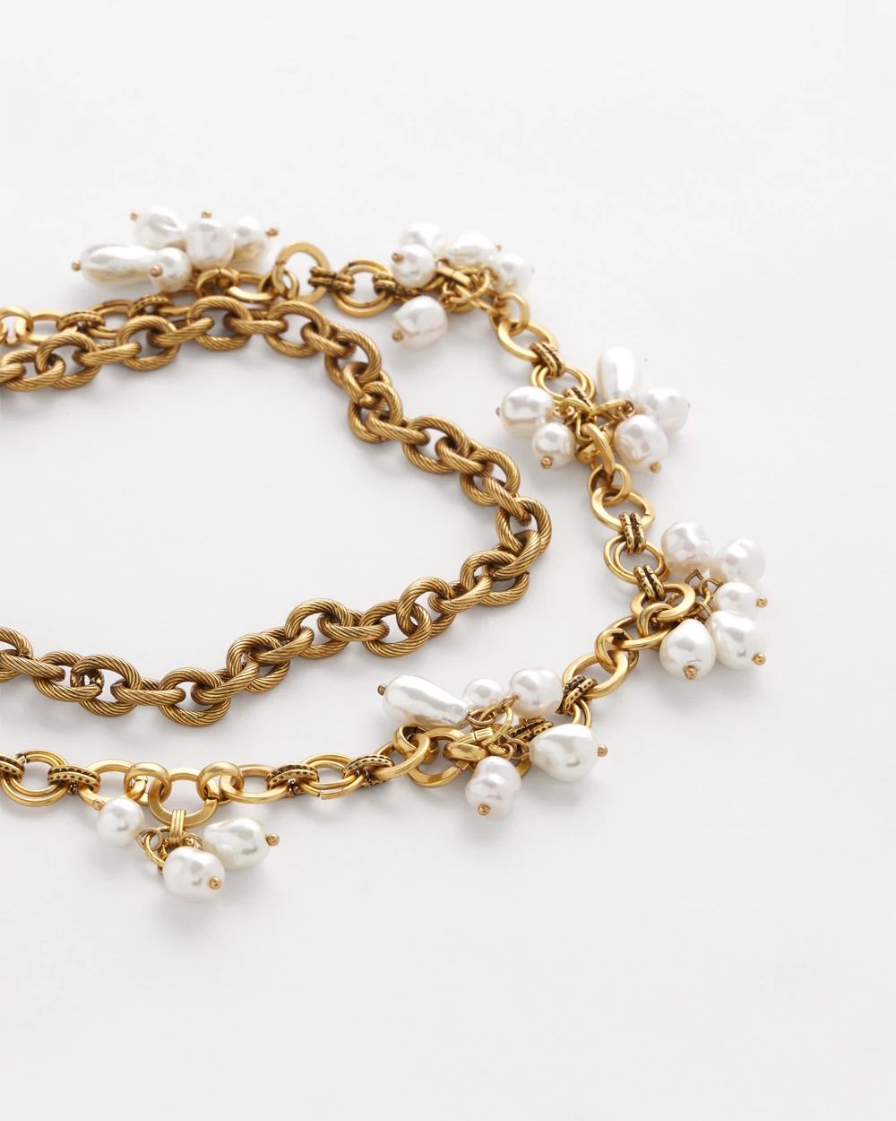 Modern Pearl Clusters Choker Necklace click to view larger image.