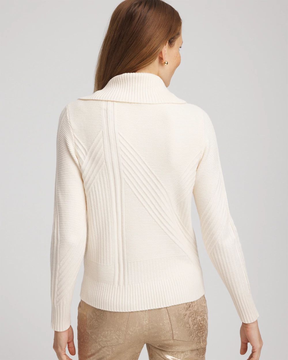 Ribbed Cowlneck Sweater