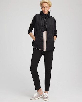 Zenergy® Reversible Velvet Puffer Vest click to view larger image.