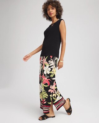 Travelers™ Tropical-Lily Midi Skirt