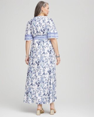 Surplice Matte Satin Maxi Dress click to view larger image.