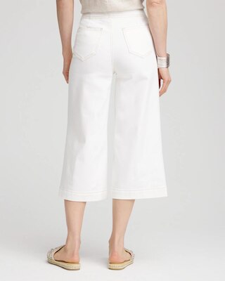 No Stain Pull-On Wide Capri Jeans click to view larger image.