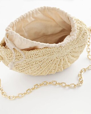 Raffia Crochet Conch Shell Bag click to view larger image.