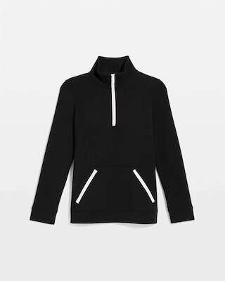 Zenergy® Soft Contrast Half Zip Pullover click to view larger image.