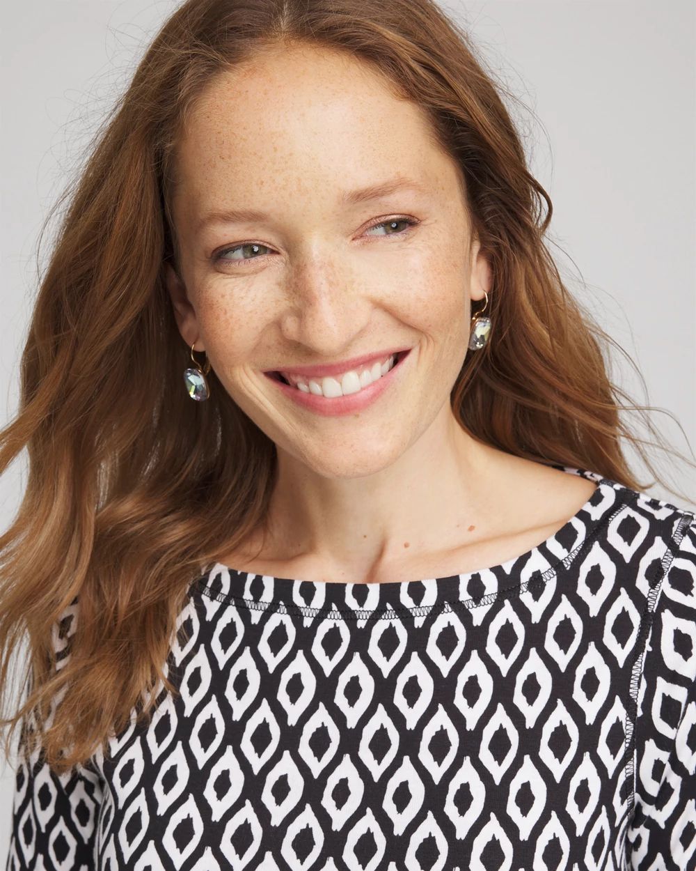 Pima 3/4 Sleeve Tee click to view larger image.