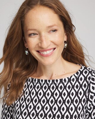 Pima 3/4 Sleeve Tee click to view larger image.