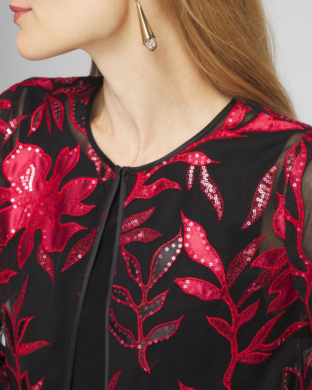 Travelers™ Collection Leaf Embroidered Jacket