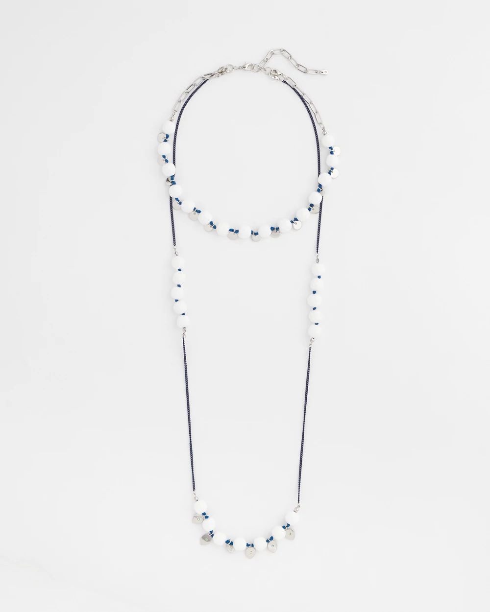 Convertible White Stone Necklace click to view larger image.