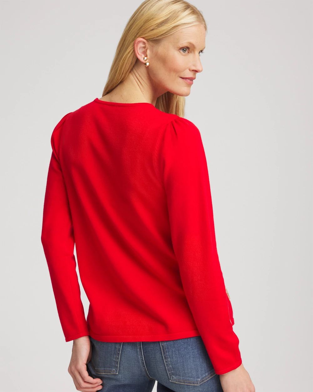 V-Day Embroidered Heart Pullover click to view larger image.