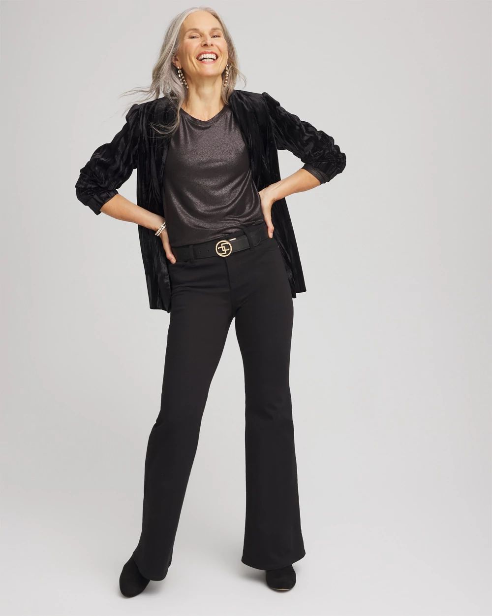 Touch of Cool™ Foil Long Sleeve Layering Tee