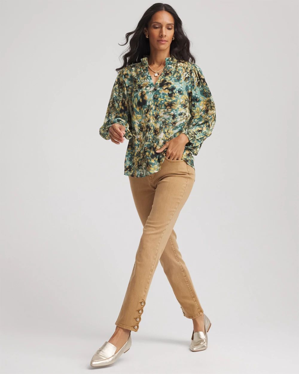 Girlfriend Slim Ankle Jeans click to view larger image.