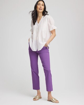 Brigitte™ Slim Pull-On Crop Pant click to view larger image.