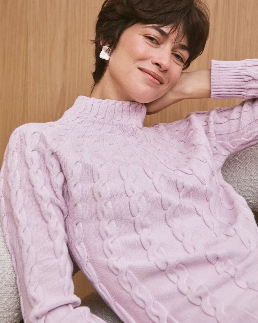 Zenergy® Luxe Cable Sweater