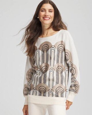 Art Deco Dolman Pullover Sweater