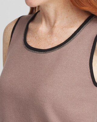 Zenergy® Luxe Cashmere Blend Ballchain Tank click to view larger image.